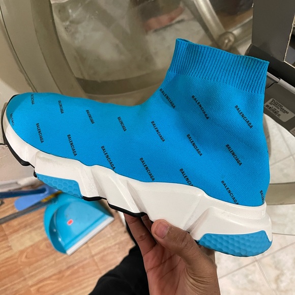 Balenciaga blue/black speed trainer - Picture 2 of 7